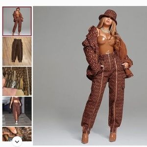 NWT Adidas x IVY PARK Monogram Zipper Pant Beyoncé